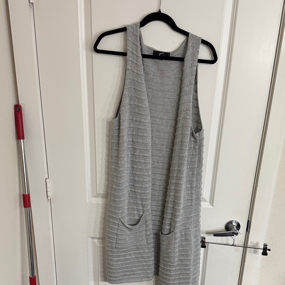 GNW Gray Striped Cardigan